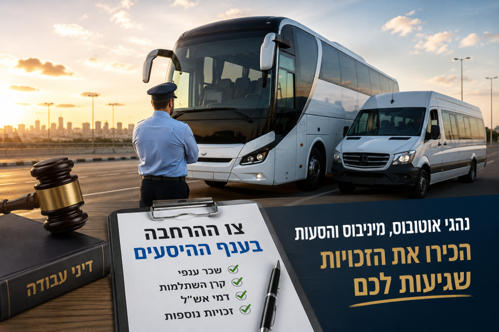 צו ההרחבה בענף ההיסעים-נהג אוטובוס ונהגי הסעות